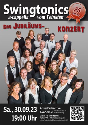 Tickets für Swingtonics - Das große 25-Jahre-Jubiläumskonzert am 30.09.2023 - Karten kaufen
